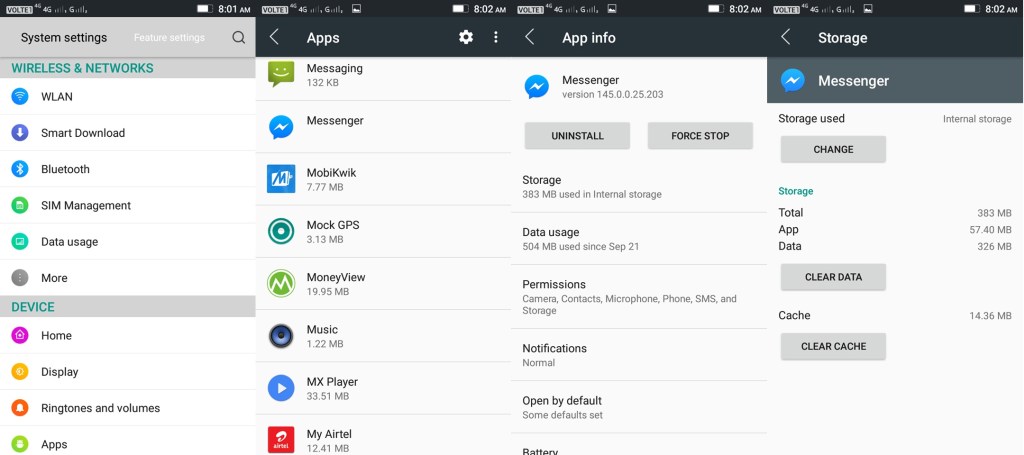 messenger app log in