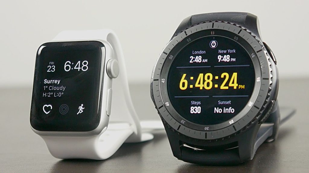 Compare Apple Watch Series 3 vs Samsung Gear S3 frontier