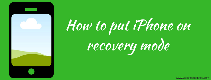 How to put iPhone in recovery mode