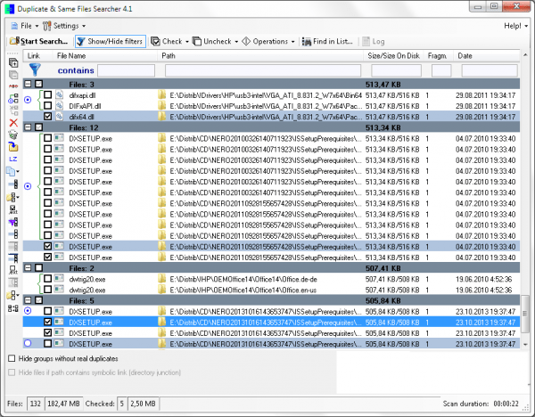 Duplicate file finder for windows